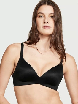 Бюстгальтер с Push-up с косточками бесшовный Victoria's Secret 387292083 34D Черный (1161878936)
