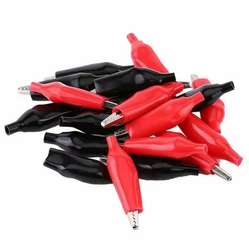 Набор зажимов "крокодил" в изоляции 45 мм (10 шт.)