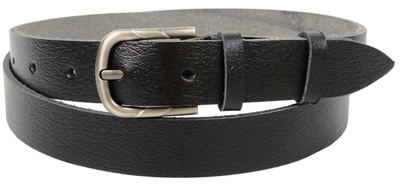 Ремень женский кожаный Skipper 2,5 см Черный (1340-25)