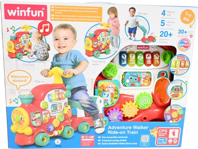 Jeździk-pchać WinFun SmilyPlay interaktywny pociąg przygód 250301 53569 (4895038553569)