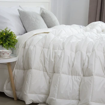 Одеяло всесезонное полуторное COTE BLANC Wool 150×210 см овечья шерсть хлопок батист 300 г/м² (1-00194_00000)