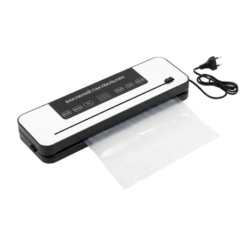 Вакуумные упаковщики RIAS Vacuum Sealer 120W + 10 пакетов Black-White (3_08219)