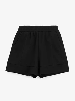 Шорты трикотажные однотонные женские GENUA G01139-0027 3XL Черный shop (2000999539596)