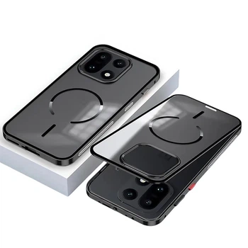 Чехол Metal Glass Air для Oneplus 15 с металлическим кольцом и рамкой black