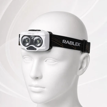 Налобний акумуляторний ліхтар Rablex RB983 Червоне, Біле, Жовте світло Sensor Type-C