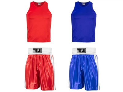 Комплект форми TITLE Boxing Aerovent Elite YM синій/червоний (6057)