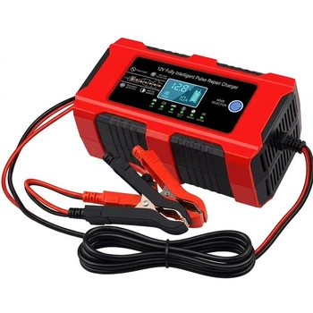 Зарядное устройство RIAS R-1210 с LCD экраном и режимом восстановления 12V 10A Red (3_08230)