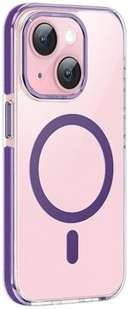 Чохол-накладка Hoco Anti-drop Magnetic для iPhone 15 Transparent Purple