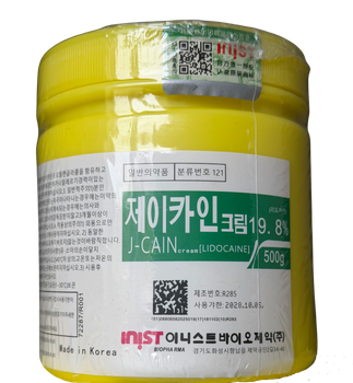 Крем анестетик J - CAIN Lidocaine cream 19,8% для шкіри 500 г