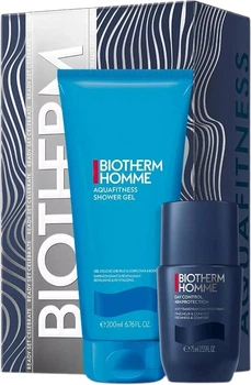 Zestaw kosmetyków pielęgnacyjnych Biotherm Homme Aquafitness Żel pod prysznic 200 ml + Dezodorant 75 ml (3614274679731)