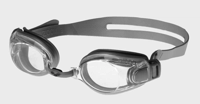 Очки для плавания Arena ZOOM X-FIT серебристые прозрачные унисекс комфортные тренировочные очки антифог