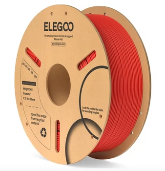 Філамент для 3D принтера ELEGOO PLA 1 кг 1.75мм Red (50.203.0066)