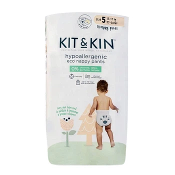 Екологічні підгузки-трусики Kit & Kin 5 розмір 12-17 кг, 10 шт