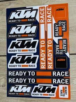 Наклейки KTM мотопак Ready to RACE Dakar сикери Adventure Стикер пак / Размер листа 30х21см