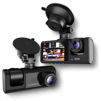 Автомобильный видеорегистратор C309 WiFi Full HD 1080P с двумя камерами ночное видение 170° G-сенсор