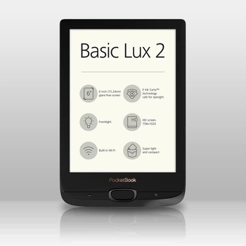 Електронна книга з підсвічуванням PocketBook 616 Basic Lux 2 Obsidian Black - Б/У