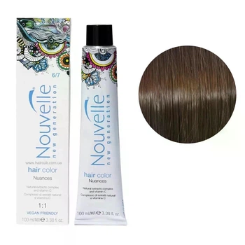 Фарба для волосся Nouvelle Hair Color 6/7 Горіх 100 мл