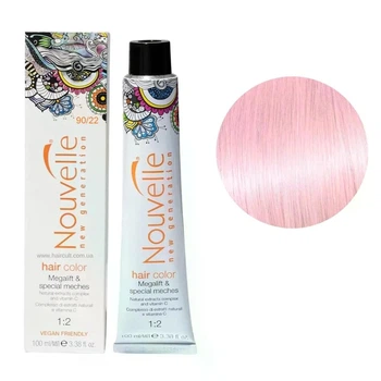 Фарба для волосся Nouvelle Hair Color 90/22 Рожевий перламутр 100 мл