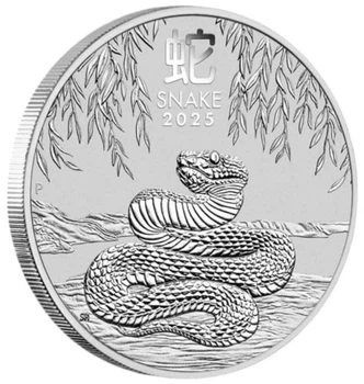 Колекційна срібна монета “Lunar IІІ – Рік Змії” 31,1 г 2025 рік