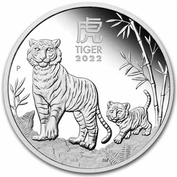 Колекційна срібна монета “Lunar IІІ - Рік Тигра” PROOF 15,55 г 2022 рік