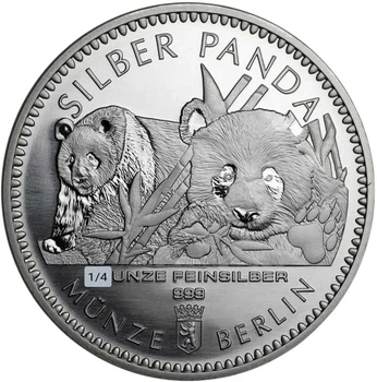 Колекційна срібна монета "SILBER PANDA - Срібна Панда" 7,78 г 2016 рік