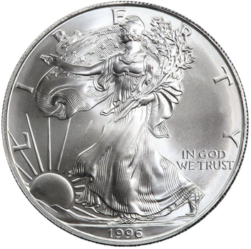 Колекційна срібна монета "Американський Орел Liberty" 31,1 г 1996 рік