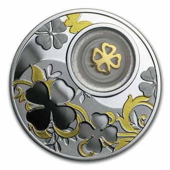 Колекційна срібна монета "Lucky Coins – Чотирилисник" 14,14 г 2020 рік