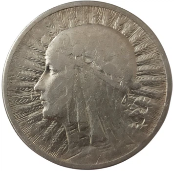 Колекційна срібна монета "2 злотих - Голова Полонії" 4,4 г 1932-1934 роки