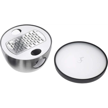 Терка для пармезану з кришкою та піддоном з нержавіючої сталі, 13 х 6 см, срібляста Lurch