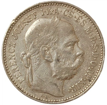 Колекційна срібна монета "1 крона" 5 г 1892-1906 роки