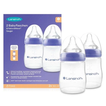 Набор бутылочек для кормления 160 мл NaturalWave Lansinoh