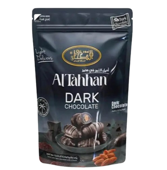 Цукерки фініки з мигдалем в чорному шоколаді, AlTahhan Dark Chocolate Dates, 200 гр.