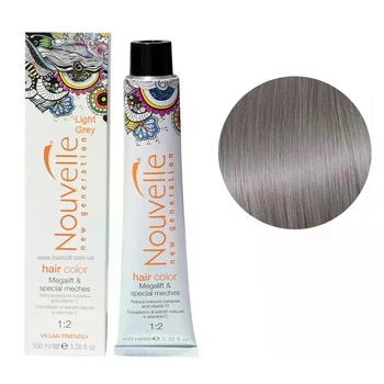 Фарба для волосся Nouvelle Hair Color Light Grey (Світло-попелястий) 100 мл