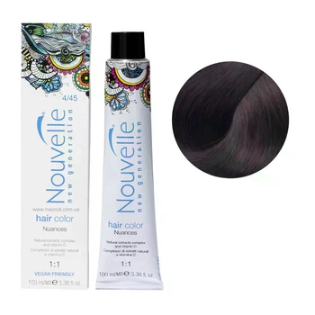 Фарба для волосся Nouvelle Hair Color 4/45 Каштановий мідно-махагоновий 100 мл