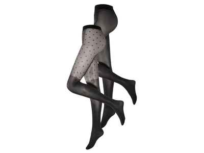 Колготки 60 Den набор 2 пары для женщины Esmara LYCRA® 468619 S Черный