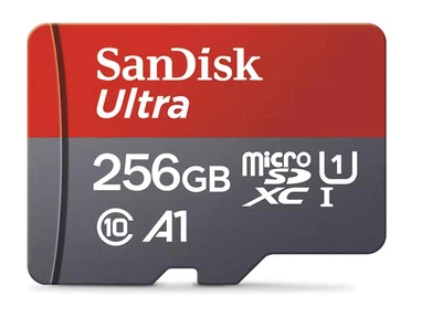 Карта памяти microSDXC SanDisc Ultra 256GB UHS-I U1, для смартфона, камеры, видеорегистратора