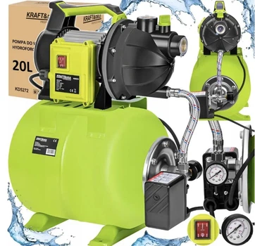 Насос для воды гидрофор 20 л 1200 Вт 3400 л/ч Kraft&Dele KD5272 для систем водоснабжения и колодца