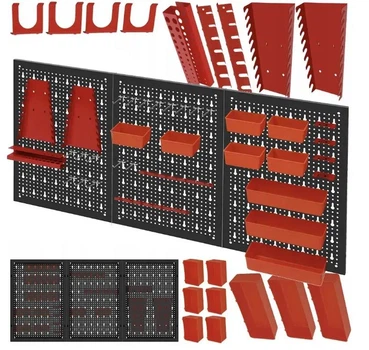Органайзер для инструментов 120×60 см Kraft&Dele KD11898 настенная перфорированная панель с крючками и контейнерами