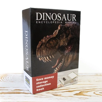 Книга сейф пластикова з кодовим замком Динозаври 18х12,7 см 1KS1-3524