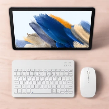 Бездротова клавіатура та миша AND 5370 Bluetooth комплект для ПК ноутбука планшета білий
