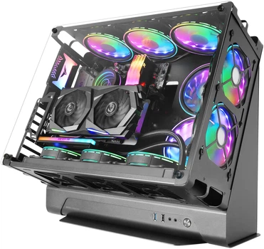Корпус Mars Gaming MCB (Custom Premium Edition) / Без БЖ / ATX / Підтримка GPU до 455 мм / Чорний
