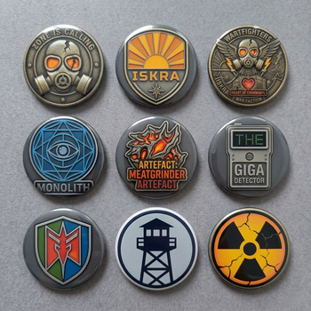 Набір значків «S.T.A.L.K.E.R. Legacy» — Комплект 9 шт.