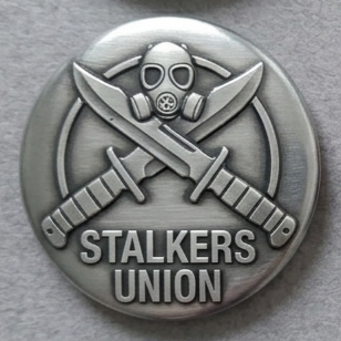 Значок «Stalkers Union» / Союз Сталкерів (Stalker Silver style) 58 мм