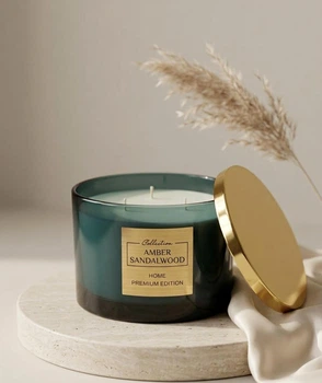 Ароматическая свеча Pepco "Amber-sandalwood "