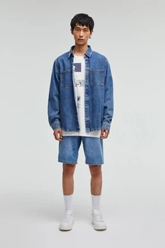 Шорти Pull & Bear синій NKJGF894 40