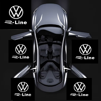 Подсветка дверей Volkswagen проекция для фольцваген WV Rline 4 штуки четыре двери стеклянная линза