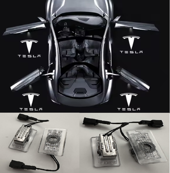 Подсветка дверей тесла проекция для Model S Y 3 X Tesla 4 штуки на 4 двери тесла метал корпус