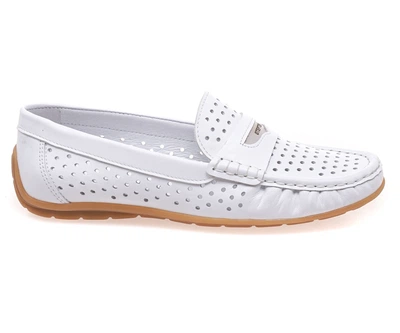 Мокасини жіночі STEPTER 8924/WHITE LTHR 41 Білий