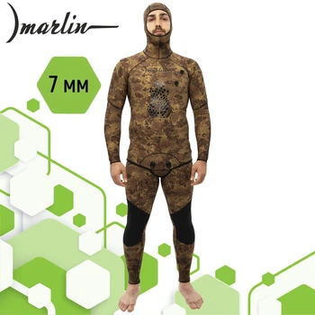Гідрокостюм для підводного полювання Marlin ELEMENT OLIVA 7 мм 52
