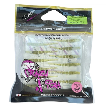 Приманка Crazy Fish Polaris 1.5" 88-37-1-6 вкус кальмар уп. (12шт),88-37-1-6